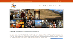 Desktop Screenshot of indiafoodtour.com